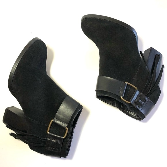 Kensie Massey Tassel Suede Booties - Picture 5 of 14